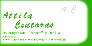 attila csutoras business card